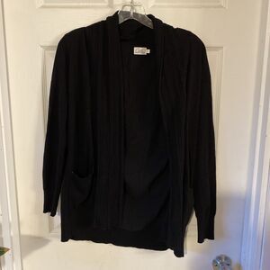 Cielo Cardigan Women’s Size Medium Black Stretch Pockets